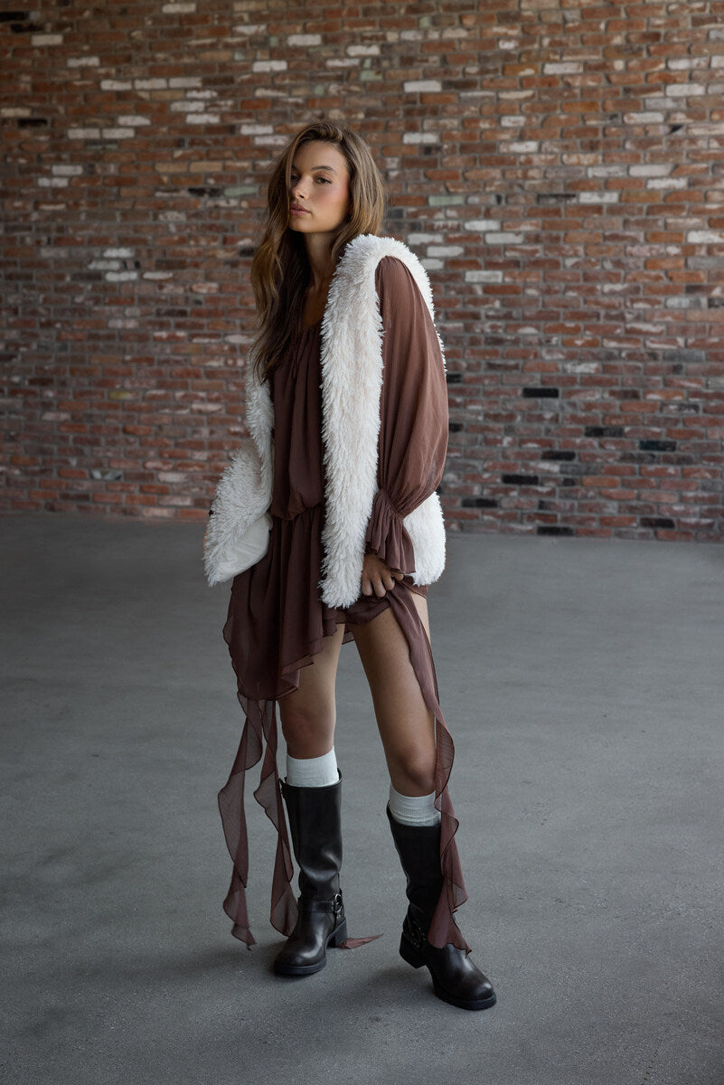 Fuzzy Longline Vest | Forever 21 Women