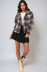 Plaid Boucle Jacket | Forever 21 Women