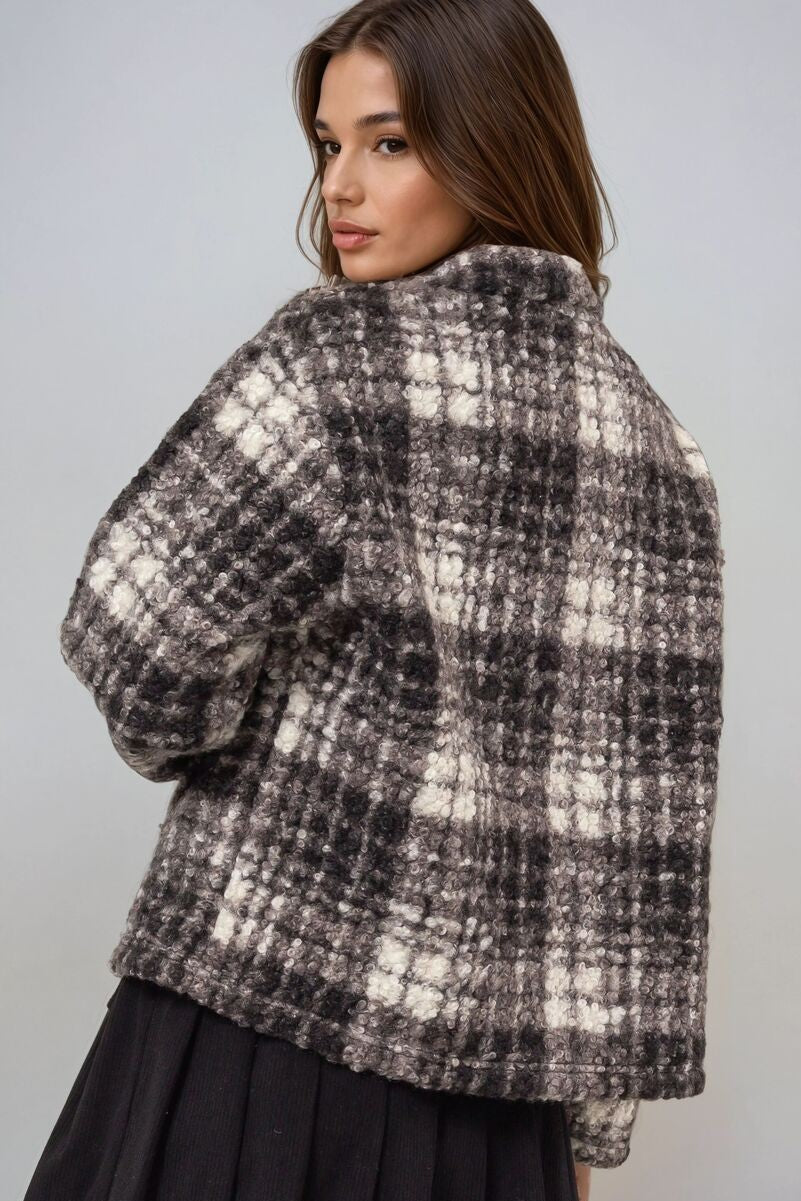 Plaid Boucle Jacket | Forever 21 Women