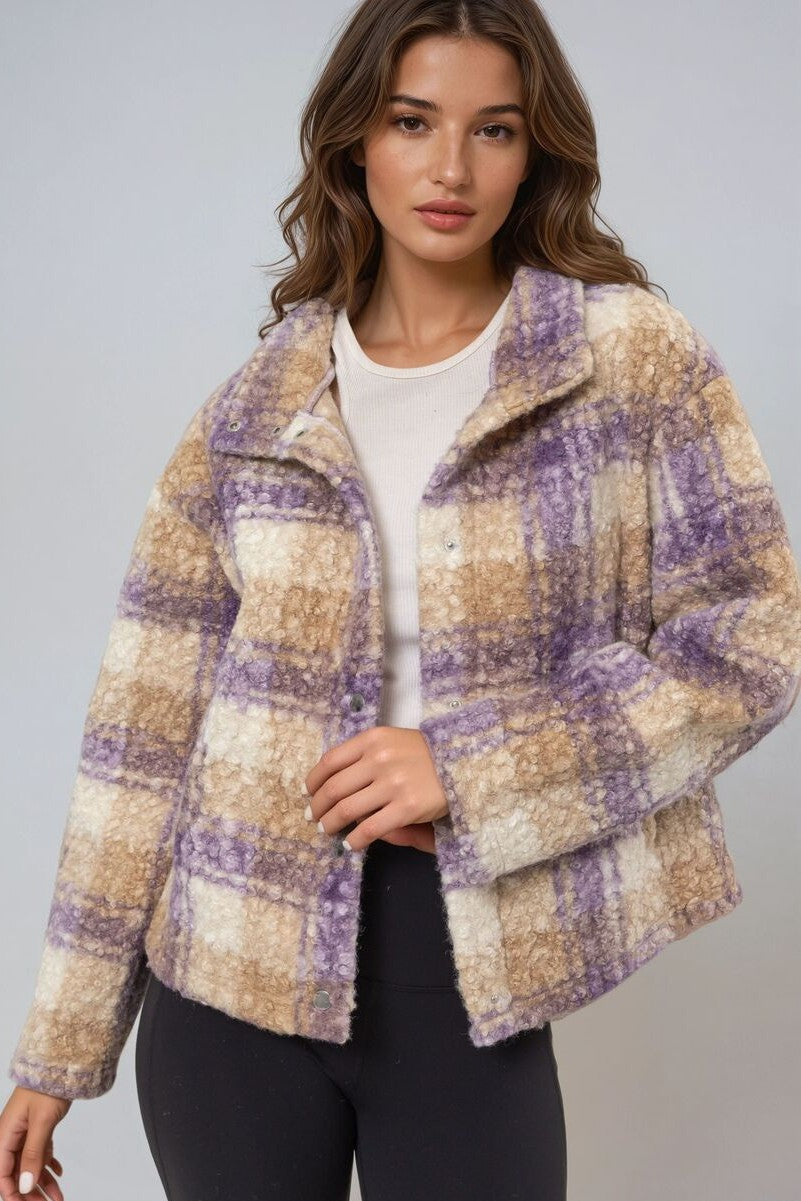 Plaid Boucle Jacket | Forever 21 Women