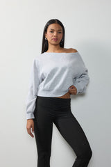 Off-The-Shoulder Cropped Fleece Pullover | Forever 21 Women