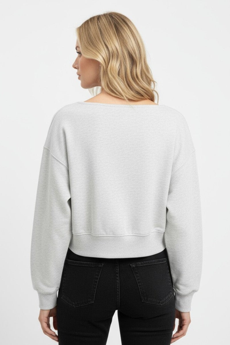 Off-The-Shoulder Cropped Fleece Pullover | Forever 21 Women