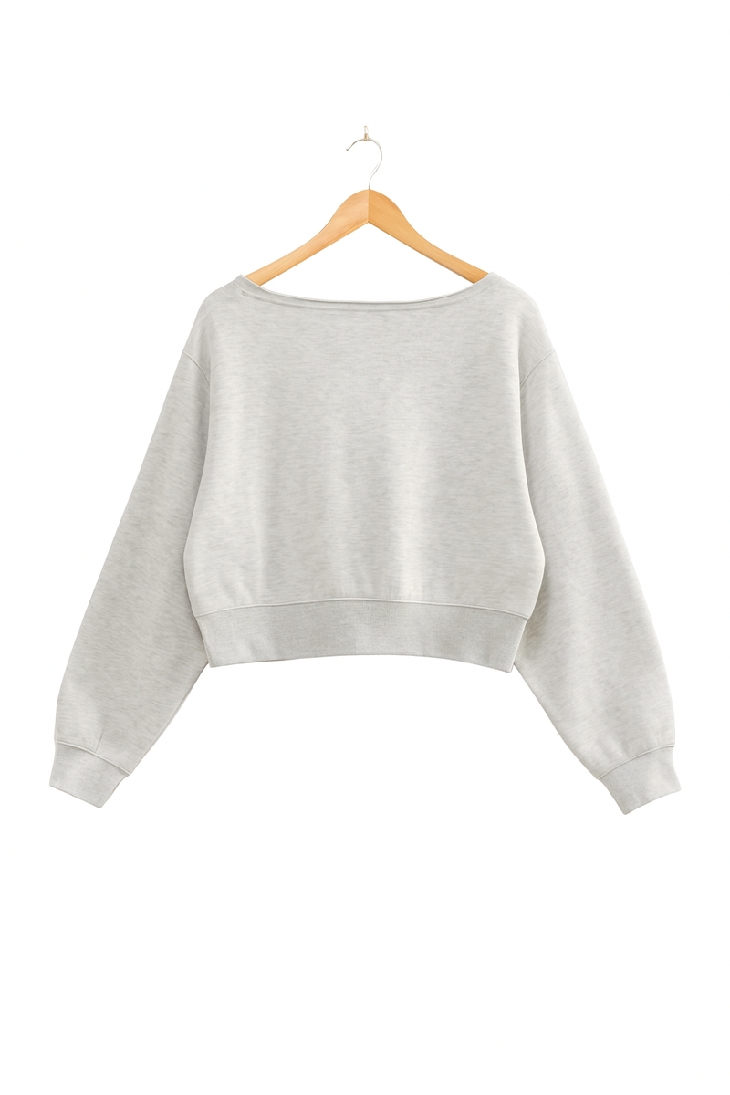 Off-The-Shoulder Cropped Fleece Pullover | Forever 21 Women