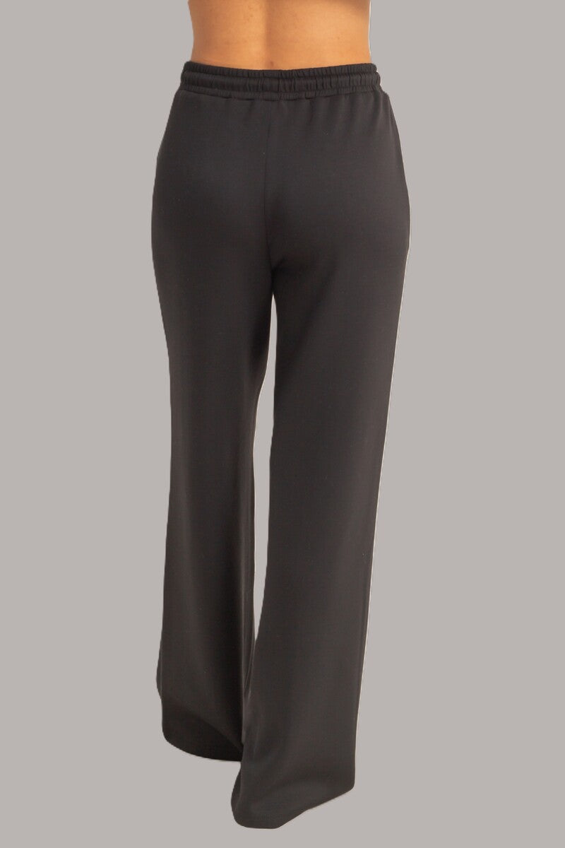 Straight-Leg Scuba Pintucked Sweatpants | Forever 21 Women