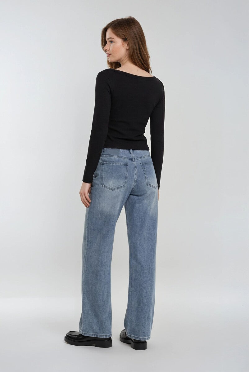 Wide-Leg Rhinestone Jeans | Forever 21 Women