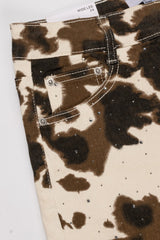 Cow Print Rhinestone Wide-Leg Jeans | Forever 21 Women