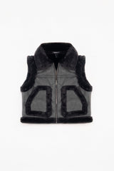 Faux Leather & Shearling Vest | Forever 21 Women