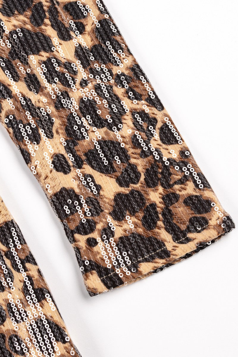 Sequin One-Shoulder Leopard Mini Dress | Forever 21 Women