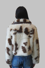 Faux Fur Cow Print Jacket | Forever 21 Women