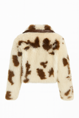 Faux Fur Cow Print Jacket | Forever 21 Women