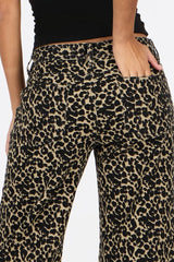 Leopard Print Low-Rise Wide-Leg Jeans | Forever 21 Women