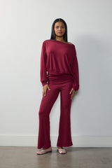 Off-The-Shoulder Top & Flare Pants Set | Forever 21 Women