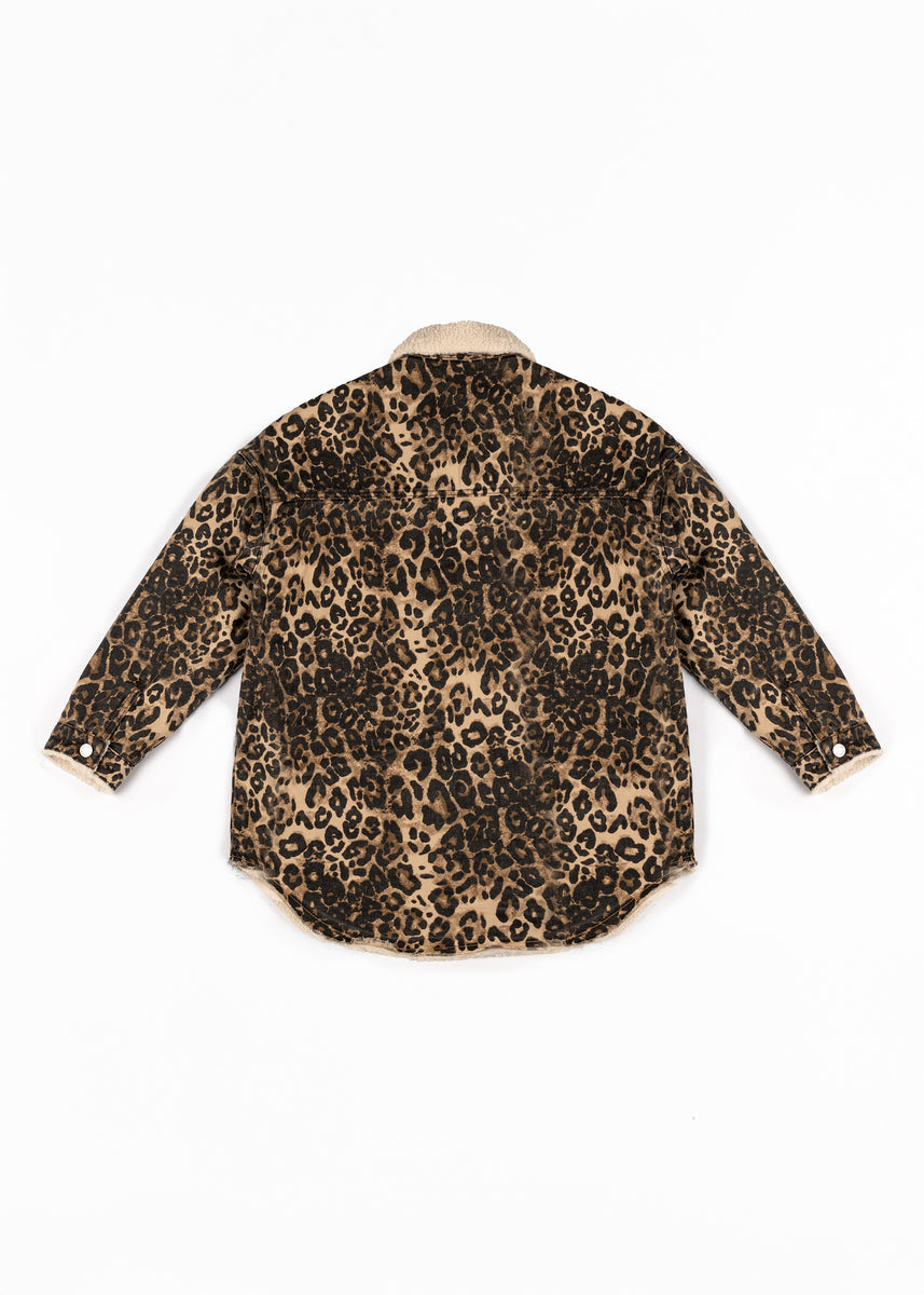 Leopard Print Faux Shearling Shacket | Forever 21 Women
