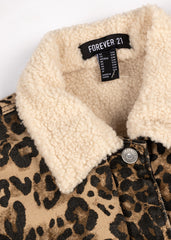 Leopard Print Faux Shearling Shacket | Forever 21 Women