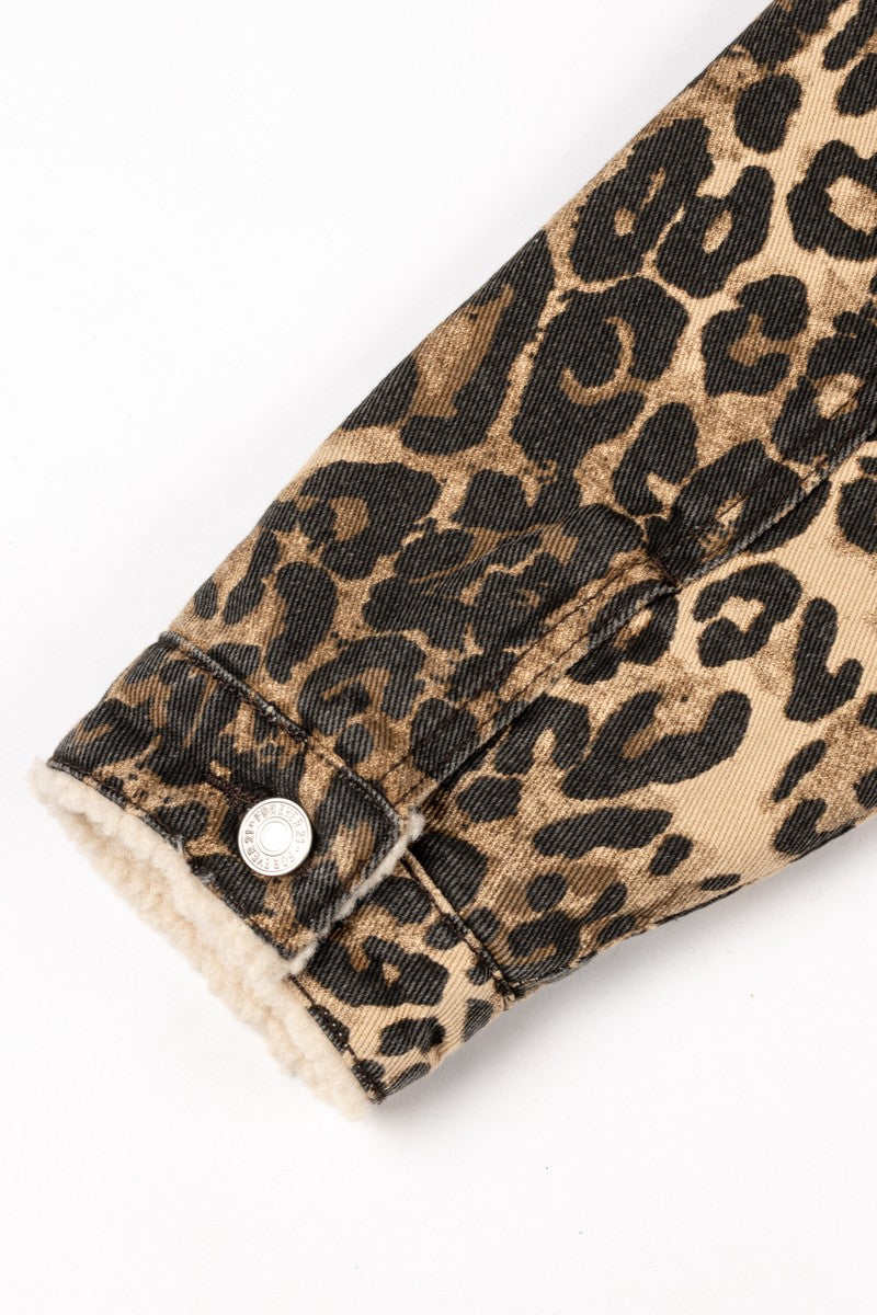 Leopard Print Faux Shearling Shacket | Forever 21 Women