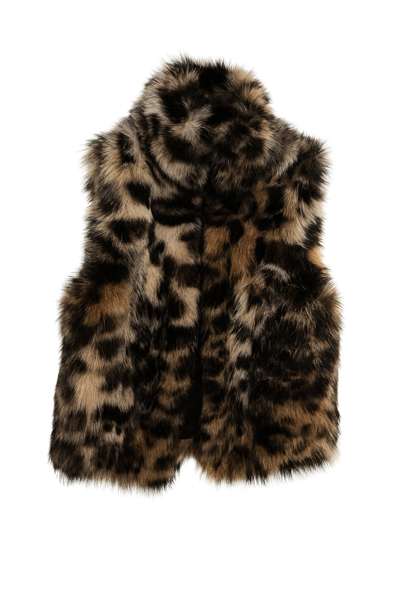 Leopard Print Faux Fur Vest | Forever 21 Women