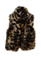 Leopard Print Faux Fur Vest | Forever 21 Women