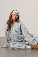 Star Print Zip-Front Hoodie | Forever 21 Women