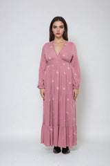 Floral-Embroidered Tiered Maxi Dress | Forever 21 Women