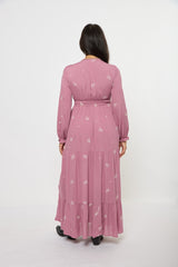Floral-Embroidered Tiered Maxi Dress | Forever 21 Women