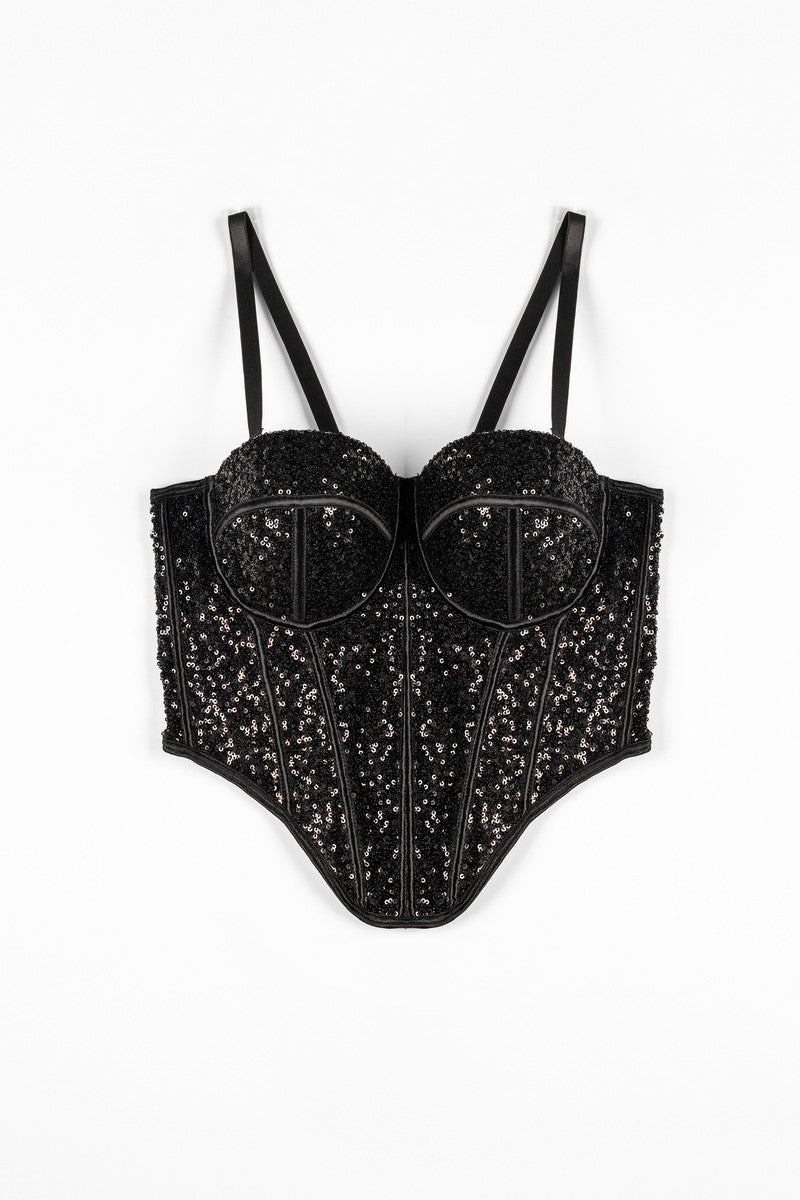 Sequin Bustier Sleeveless Top | Forever 21 Women