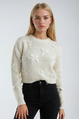 Ribbon Bow Cropped Sweater | Forever 21 Women