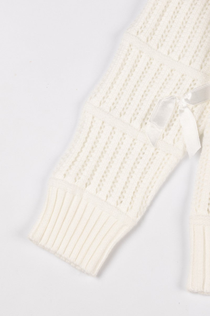 Ribbon Bow Cropped Sweater | Forever 21 Women