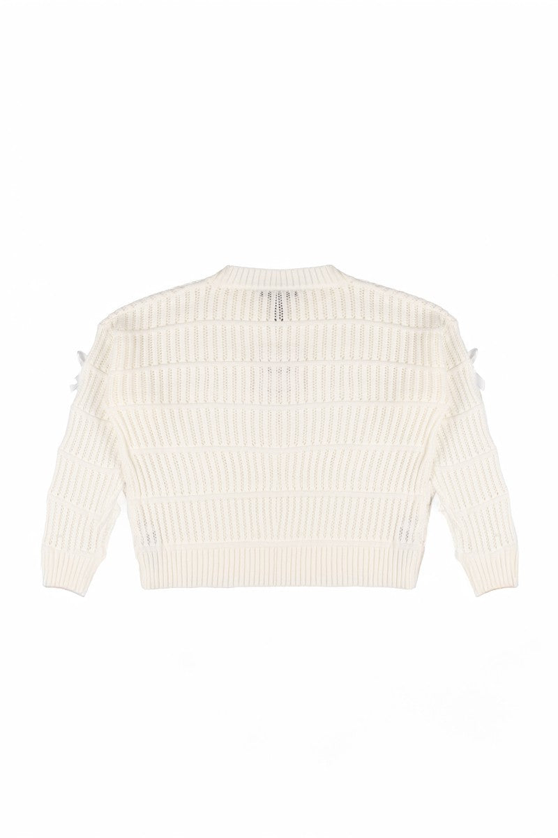 Ribbon Bow Cropped Sweater | Forever 21 Women