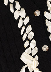 Braided Ribbon Cropped Cardigan Sweater | Forever 21 Women