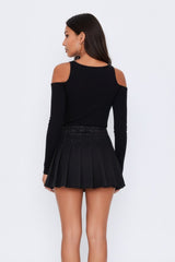 Pleated Denim Mini Skirt | Forever 21 Women