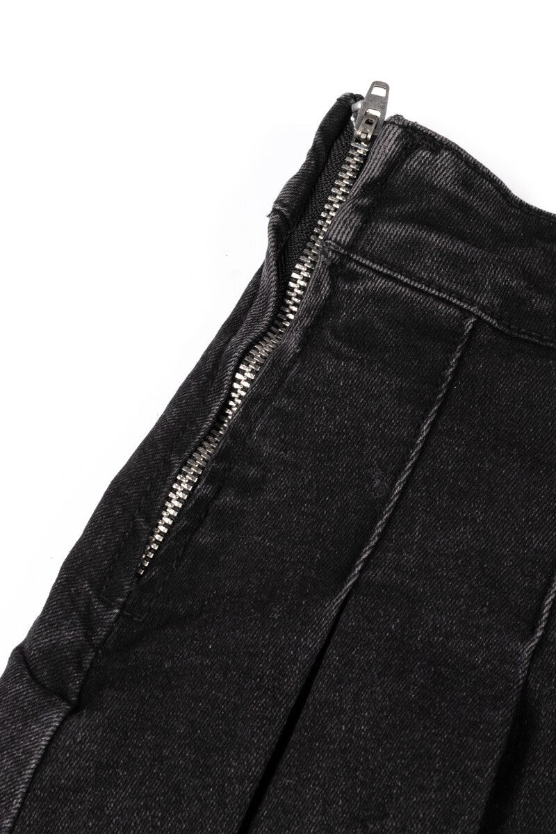 Pleated Denim Mini Skirt | Forever 21 Women