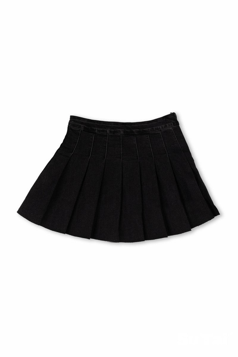 Pleated Denim Mini Skirt | Forever 21 Women