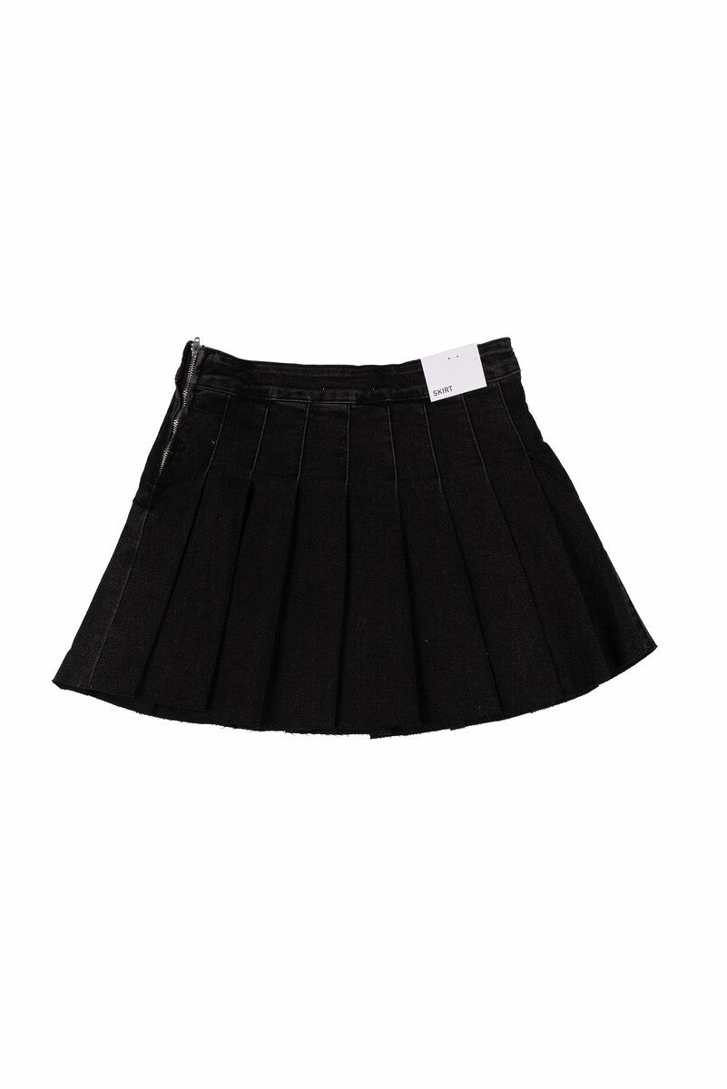Pleated Denim Mini Skirt | Forever 21 Women
