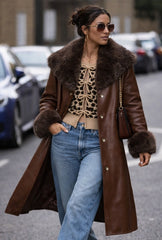 Leopard Lace-Up Bow Cardigan Sweater | Forever 21 Women
