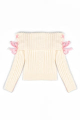 Off-The-Shoulder Ribbon Sweater | Forever 21 Women