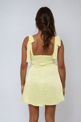 Satin Bow-Strap Corset Mini Dress | Forever 21 Women