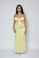 Satin Lace-Panel Maxi Dress | Forever 21 Women
