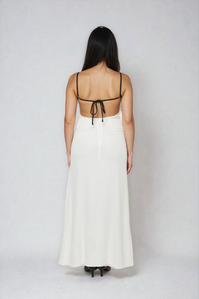 Contrast-Trim Satin Cami Maxi Dress | Forever 21 Women