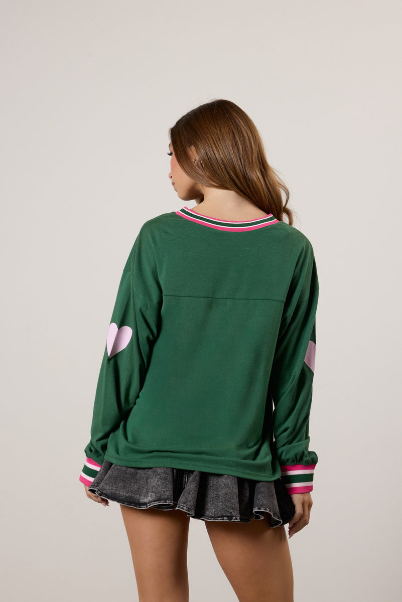 Brooklyn Long Sleeve Graphic Jersey | Forever 21 Women