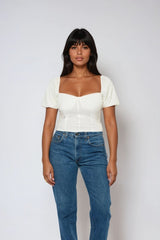 Jersey Knit Puff-Sleeve Top | Forever 21 Women