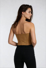 Faux Suede Strapless Bustier Top | Forever 21 Women