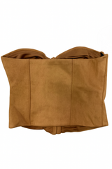 Faux Suede Strapless Bustier Top | Forever 21 Women