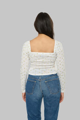 Floral Pointelle Long-Sleeve Top | Forever 21 Women