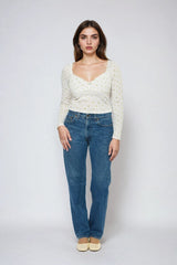 Floral Pointelle Long-Sleeve Top | Forever 21 Women