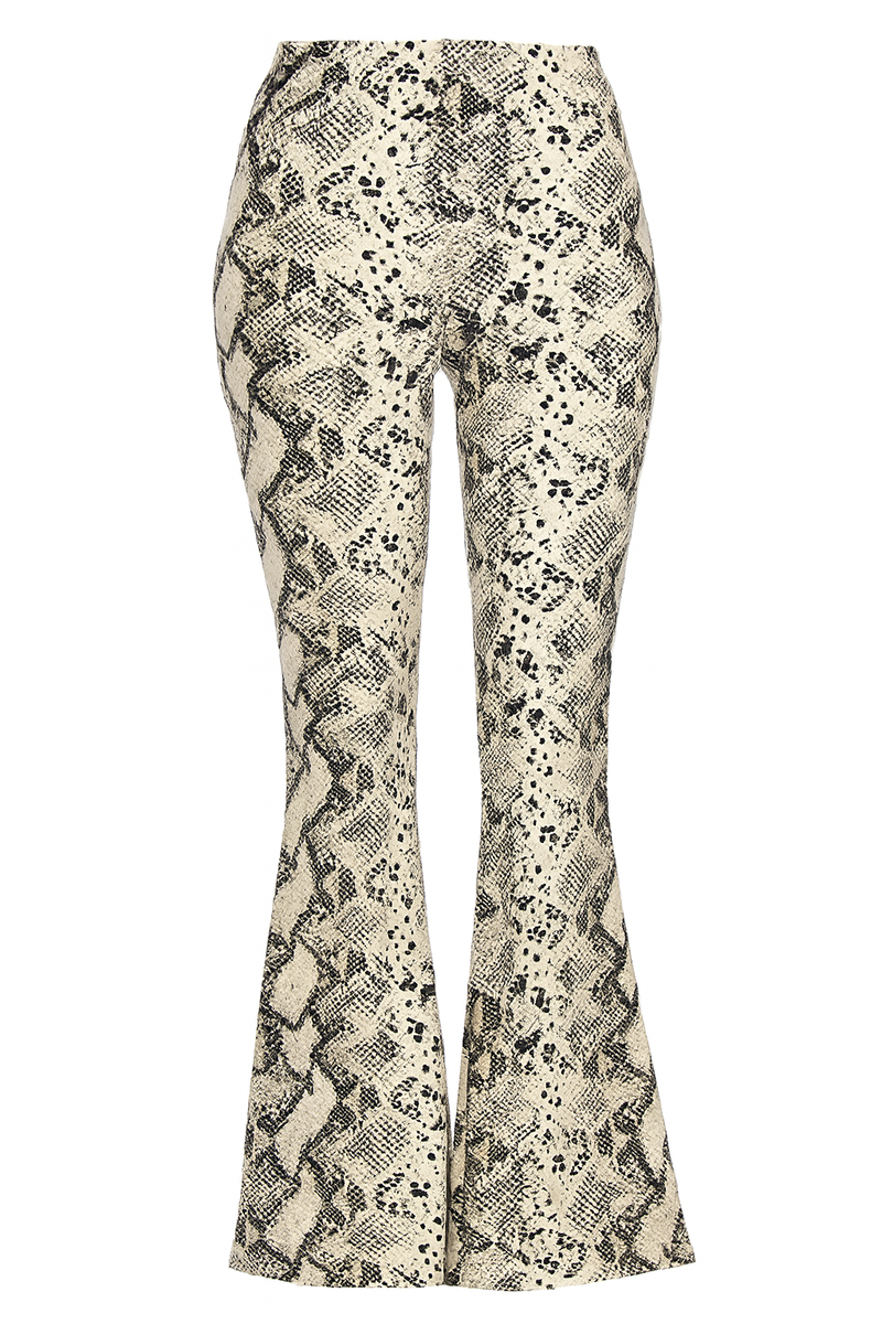 Snake Print Flare Pants | Forever 21 Women