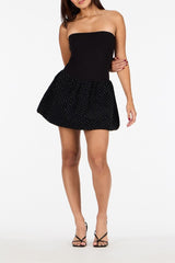 Strapless Ponte Knit Bubble Hem Dress | Forever 21 Women