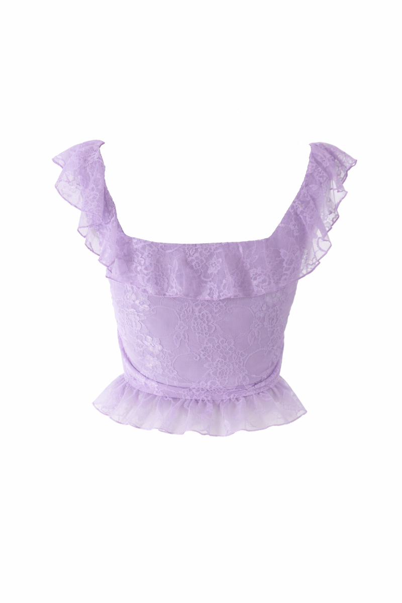 Ruffle Lace Cropped Top | Forever 21 Women
