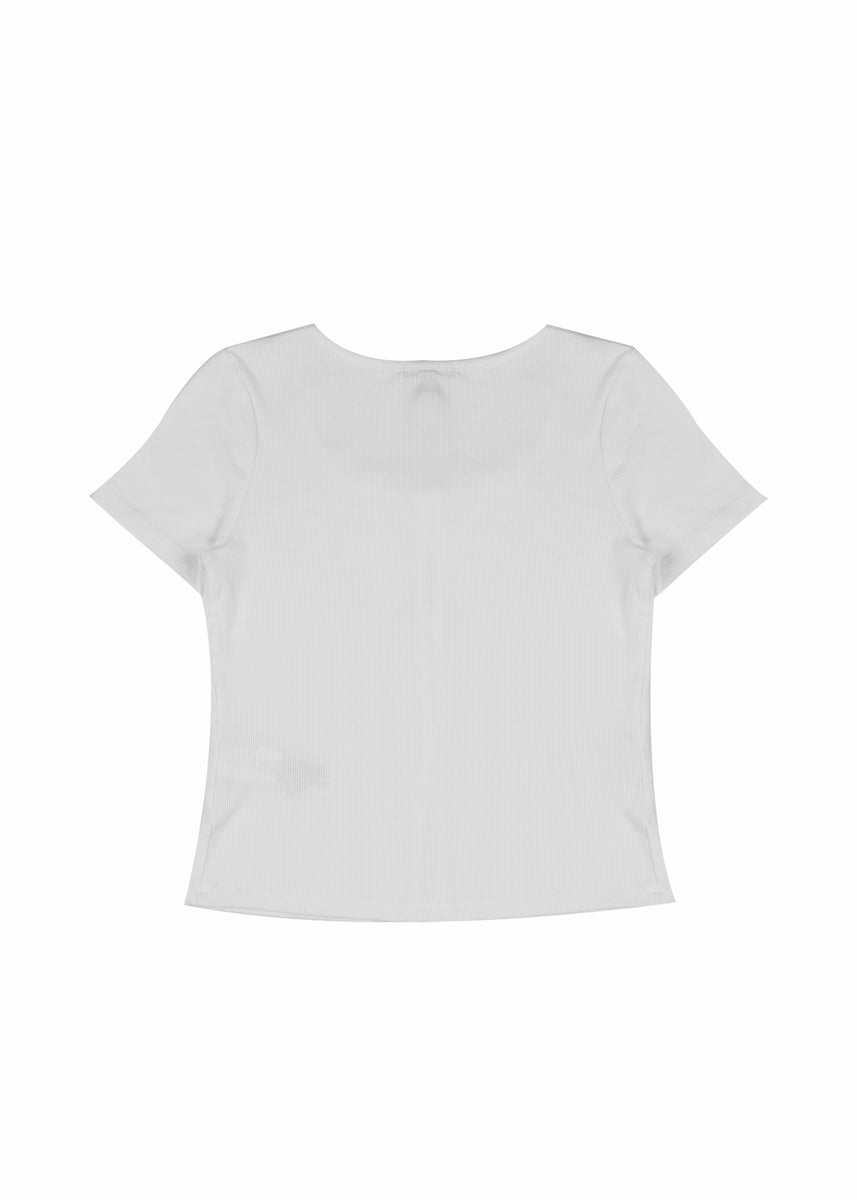 Ribbed Lace-Trim Bow Top | Forever 21 Women