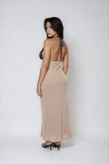 Lace Halter Crepe Maxi Dress | Forever 21 Women