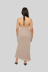 Lace Halter Crepe Maxi Dress | Forever 21 Women